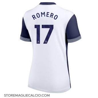 Tottenham Hotspur Cristian Romero #17 Maglia Gara Casa Repliche 2024-25 Donna